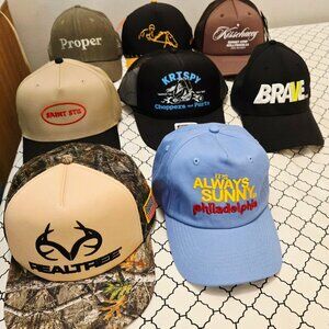 8 BRAND NEW Hat Lot Various Streetwear / Outdoors Brands